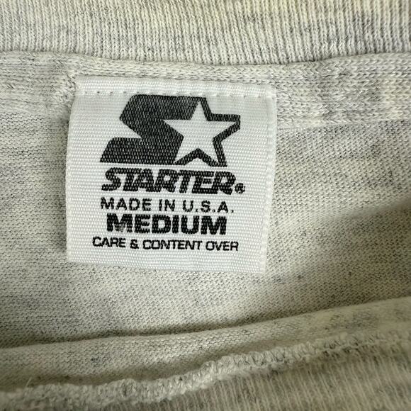 Gray MSU T-shirt Size M Starter Mississippi State University Bulldogs Football - Picture 5 of 6